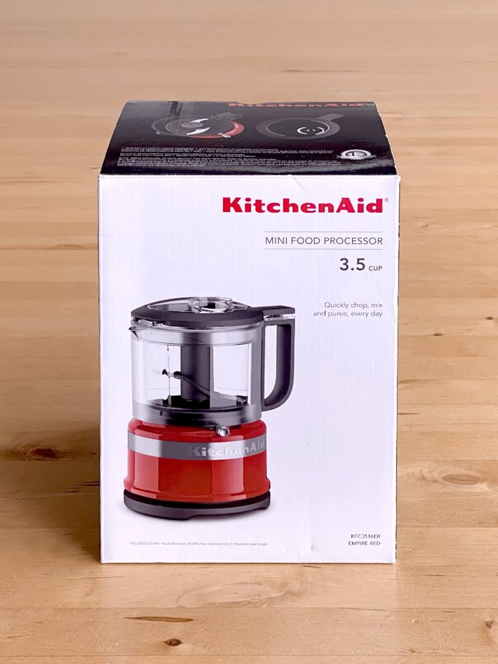 KitchenAid 3.5 Cup Mini Food Processor Empire Red